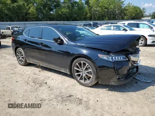 2016 Acura TLX Advance with VIN 19UUB2F77GA005343, listed as a Copart auction lot 71362304 with 124,115 mi miles and Salvage title. Bid and sale history available at DreamBid. Image 4.