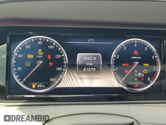 2014 Mercedes-Benz S S 550 with VIN WDDUG8CB2EA013736, listed as a Copart auction lot 50036985 with 51,579 mi miles and Clean Title. Bid and sale history available at carsss.com. Image 9.