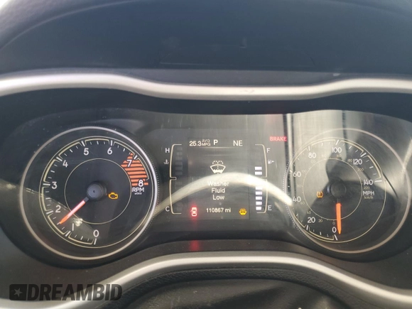 2018 Jeep Cherokee Latitude Plus with VIN 1C4PJMLX3JD578101, listed as a Copart auction lot 60707715 with 110,867 mi miles and Salvage title. Bid and sale history available at DreamBid. Image 9.