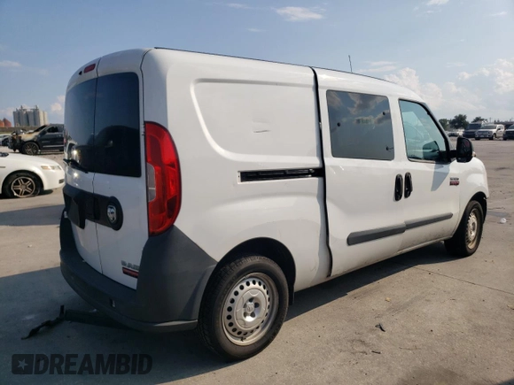 2018 Ram ProMaster City Cargo Tradesman with VIN ZFBERFAB1J6J34497, listed as a Copart auction lot 72412884 with 197,058 mi miles and Salvage Title. Bid and sale history available at DreamBid. Image 3.