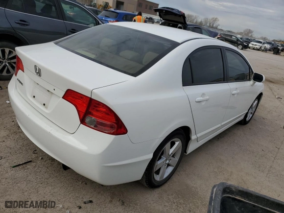 2006 Honda Civic Sdn EX with VIN JHMFA16836S007885, listed as a Copart auction lot 50818355 with 134,694 mi miles and Salvage Title. Bid and sale history available at carsss.com. Image 3.