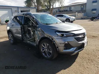 2023 Buick Encore GX Essence with VIN KL4MMGSL8PB056184, listed as a Copart auction lot 71814824 with 23,948 mi miles and Salvage title. Bid and sale history available at DreamBid. Image 4.