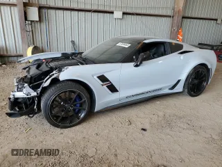2018 Chevrolet Corvette with VIN 1G1Y12D76J5300299, listed as a Copart auction lot 57058464 with 43,813 mi miles and Salvage title. Bid and sale history available at DreamBid. Image 1.