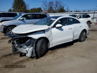 2020 Mercedes-Benz CLA with VIN WDD5J4GBXLN037037, listed as a Copart auction lot 47342465 with 48,997 mi miles and Salvage Title. Bid and sale history available at carsss.com. Image 1.