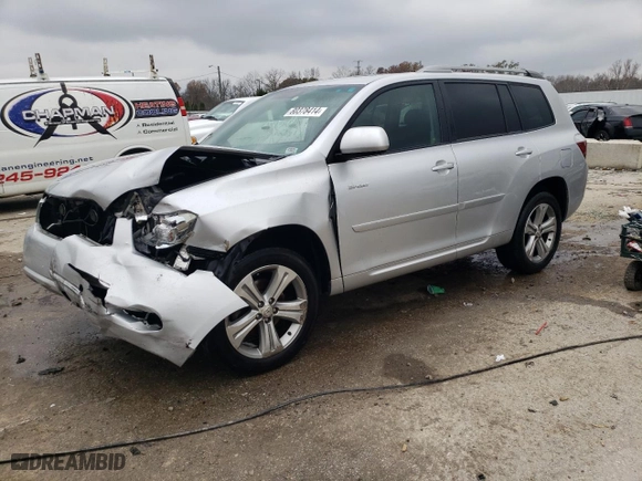 2010 Toyota Highlander Sport with VIN 5TDEK3EHXAS004085, listed as a Copart auction lot 80378414 with 240,530 mi miles and Non Repairable. Bid and sale history available at carsss.com. Image 1.
