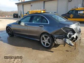 2015 Mercedes-Benz C-Class C 400 with VIN 55SWF6GB6FU026999, listed as a Copart auction lot 45995755 with 0 mi miles and Salvage Title. Bid and sale history available at carsss.com. Image 2.