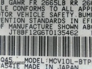 1996 Lexus ES 300 с VIN JT8BF12G6T0135462, выставлен на аукционе IAAI как лот 36156597 с пробегом 212 845 миль миль и . История ставок и продаж доступна на DreamBid. Изображение 9.
