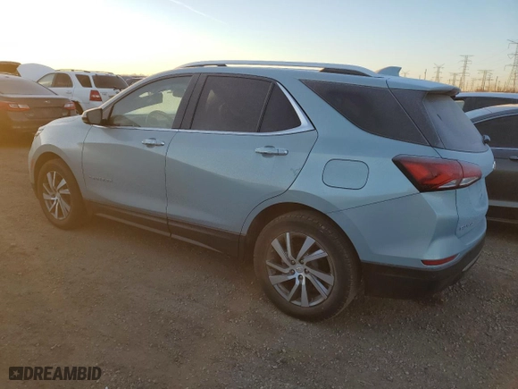 2022 Chevrolet Equinox Premier with VIN 2GNAXNEV6N6113121, listed as a Copart auction lot 87183584 with 17,105 mi miles and Salvage Title. Bid and sale history available at carsss.com. Image 2.