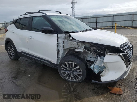 2021 Nissan Kicks SR with VIN 3N1CP5DV4ML489686, listed as a Copart auction lot 49098215 with 50,881 mi miles and Salvage Title. Bid and sale history available at carsss.com. Image 4.