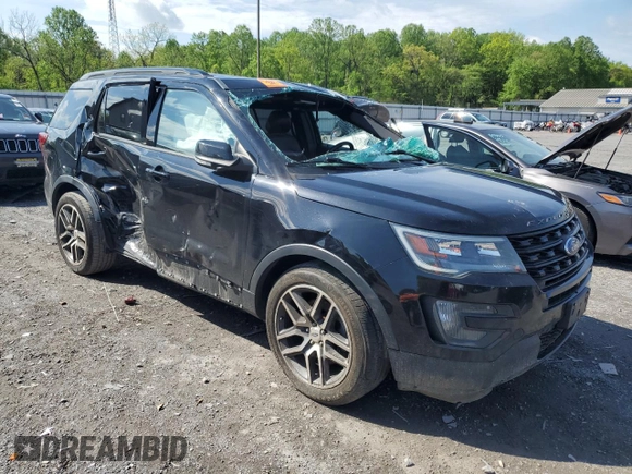 2016 Ford Explorer Sport z VIN 1FM5K8GT2GGA74855, wystawiony jako Copart lot #54953075 z przebiegiem Nie podano mil oraz Szkoda całkowita • Salvage title. Historia ofert i sprzedaży dostępna na DreamBid. Obrazek 4.