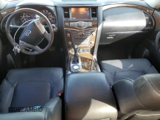 2016 Infiniti QX80 with VIN JN8AZ2NF1G9612303, listed as a Copart auction lot 75698364 with 110,847 mi miles and Salvage Title. Bid and sale history available at carsss.com. Image 8.