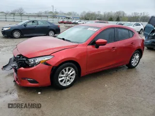 2017 Mazda 3 Sport with VIN 3MZBN1K72HM141877, listed as a Copart auction lot 52315655 with 115,435 mi miles and Salvage Title. Bid and sale history available at carsss.com. Image 1.