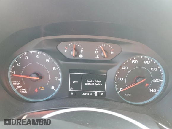 2023 Chevrolet Equinox LS with VIN 3GNAX5EG7PL201272, listed as a Copart auction lot 85886774 with 33,910 mi miles and Salvage title. Bid and sale history available at DreamBid. Image 9.