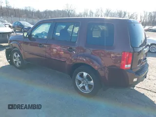 2013 Honda Pilot EX-L with VIN 5FNYF4H50DB030373, listed as a IAAI auction lot 41719230 with 1 mi miles. Bid and sale history available at carsss.com. Image 3.
