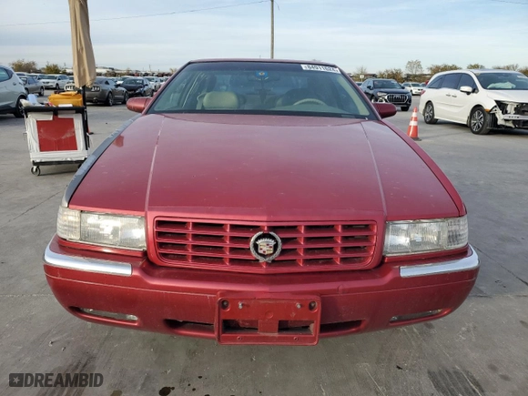 1998 Cadillac Eldorado Touring with VIN 1G6ET1291WU601906, listed as a Copart auction lot 84911624 with 84,489 mi miles and Clean Title. Bid and sale history available at carsss.com. Image 5.