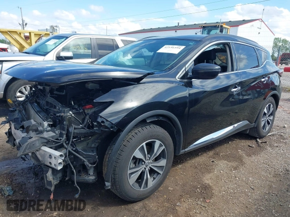 2020 Nissan Murano SV with VIN 5N1AZ2BS7LN121714, listed as a IAAI auction lot 42156594 with 116,526 mi miles and . Bid and sale history available at DreamBid. Image 2.