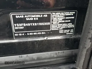 2008 Saab 9-3 z VIN YS3FB49YX81105308, wystawiony jako Copart lot #73278984 z przebiegiem 138 110 mil mil oraz Szkoda całkowita • Salvage title. Historia ofert i sprzedaży dostępna na DreamBid. Obrazek 12.