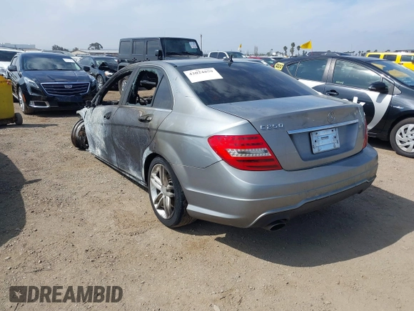 2012 Mercedes-Benz C-Class C 250 Sport with VIN WDDGF4HB0CA609524, listed as a IAAI auction lot 42024859 with Not Provided miles. Bid and sale history available at carsss.com. Image 3.