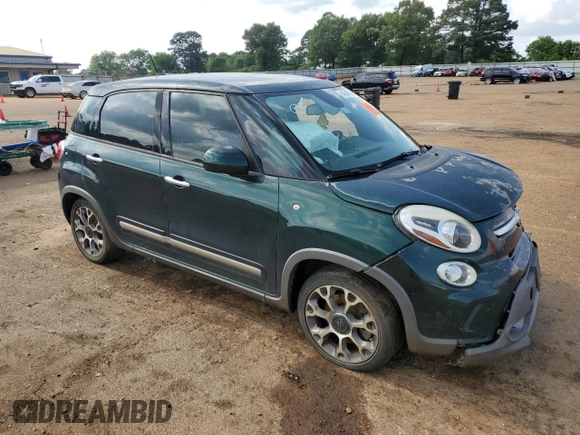 2014 FIAT 500L Trekking with VIN ZFBCFADH6EZ021863, listed as a Copart auction lot 54684315 with 179,874 mi miles and Salvage Title. Bid and sale history available at DreamBid. Image 4.