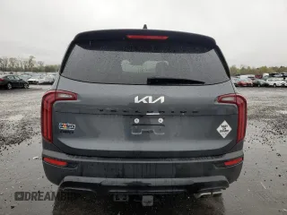 2022 Kia Telluride EX with VIN 5XYP3DHC2NG255732, listed as a Copart auction lot 52604795 with 32,117 mi miles and Salvage title. Bid and sale history available at DreamBid. Image 6.
