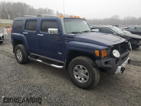 2009 Hummer H3 SUV Luxury with VIN 5GTEN13E198105450, listed as a Copart auction lot 86969564 with 97,440 mi miles and Salvage Title. Bid and sale history available at carsss.com. Image 4.