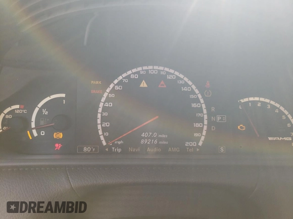2008 Mercedes-Benz CL-Class V8 AMG with VIN WDDEJ77X58A012557, listed as a Copart auction lot 79005984 with 89,216 mi miles and Salvage Title. Bid and sale history available at carsss.com. Image 9.