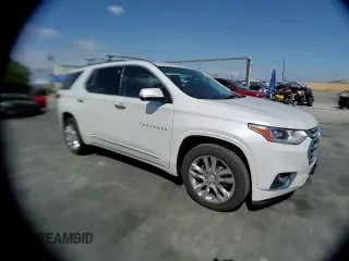 2020 Chevrolet Traverse High Country with VIN 1GNERNKW2LJ222572, listed as a Copart auction lot 54687115 with 109,652 mi miles and Salvage title. Bid and sale history available at DreamBid. Image 14.