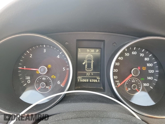 2012 Volkswagen Jetta TDI w/Sunroof & Nav with VIN 3VWPL7AJ4CM673300, listed as a Copart auction lot 57020025 with 116,069 mi miles and Salvage title. Bid and sale history available at DreamBid. Image 9.