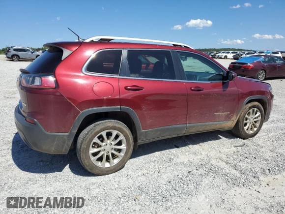 2019 Jeep Cherokee Latitude with VIN 1C4PJLCB7KD205885, listed as a Copart auction lot 58077555 with 188,034 mi miles and Salvage title. Bid and sale history available at DreamBid. Image 3.