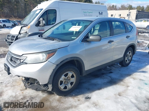 2013 Honda CR-V LX with VIN 2HKRM4H38DH616555, listed as a IAAI auction lot 41661369 with 152,534 mi miles and . Bid and sale history available at DreamBid. Image 2.