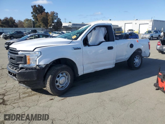 2018 Ford F-150 XL z VIN 1FTMF1CB1JKE82342, wystawiony jako Copart lot #51732805 z przebiegiem Nie podano mil oraz Szkoda całkowita • Salvage title. Historia ofert i sprzedaży dostępna na DreamBid. Obrazek 1.