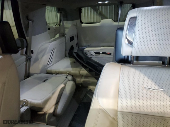 2021 Cadillac Escalade Premium Luxury Platinum with VIN 1GYS4DKL1MR430272, listed as a Copart auction lot 58939294 with 59,907 mi miles and Non Repairable. Bid and sale history available at carsss.com. Image 10.