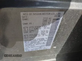 2017 Nissan Pathfinder SV z VIN 5N1DR2MN2HC611842, wystawiony jako IAAI lot #42535832 z przebiegiem 154 908 mil mil oraz . Historia ofert i sprzedaży dostępna na DreamBid. Obrazek 9.