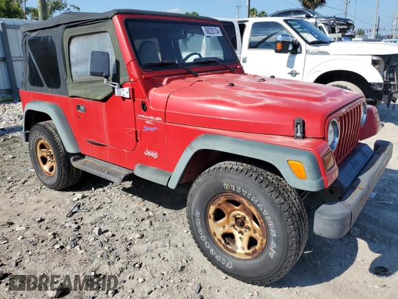 1997 Jeep Wrangler Sport with VIN 1J4FY19S6VP457871, listed as a Copart auction lot 68220154 with 177,688 mi miles and Clean Title. Bid and sale history available at carsss.com. Image 4.