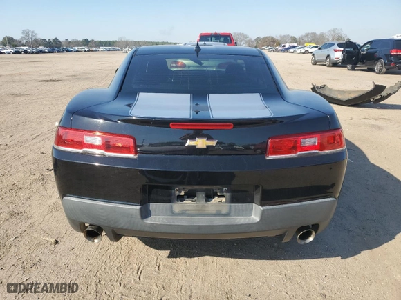 2014 Chevrolet Camaro LS with VIN 2G1FA1E34E9226130, listed as a Copart auction lot 46593375 with 195,410 mi miles and Salvage Title. Bid and sale history available at carsss.com. Image 6.