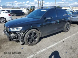 2020 Audi SQ5 Premium Plus with VIN WA1B4AFY1L2073378, listed as a Copart auction lot 47320715 with 51,837 mi miles and Salvage Title. Bid and sale history available at carsss.com. Image 1.