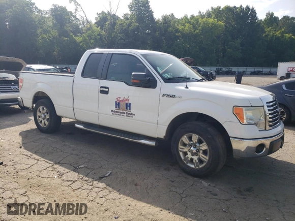 2010 Ford F-150 XL with VIN 1FTEX1C88AFA01775, listed as a Copart auction lot 62842515 with 153,623 mi miles and Clean title. Bid and sale history available at DreamBid. Image 4.