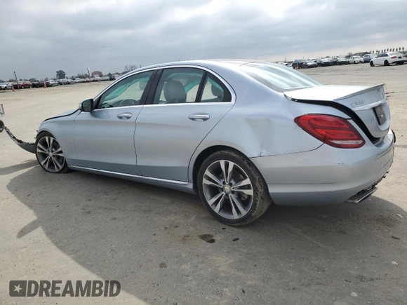 2015 Mercedes-Benz C-Class C 300 with VIN 55SWF4JB3FU072870, listed as a Copart auction lot 45989365 with 80,019 mi miles and Salvage Title. Bid and sale history available at carsss.com. Image 2.