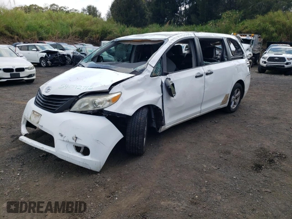 2014 Toyota Sienna L with VIN 5TDZK3DC8ES520037, listed as a Copart auction lot 54092715 with Not provided miles and Salvage title. Bid and sale history available at DreamBid. Image 1.