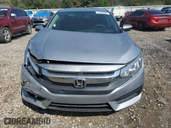 2018 Honda Civic EX with VIN 19XFC2F76JE035832, listed as a Copart auction lot 51020685 with Not Provided miles and Salvage Title. Bid and sale history available at DreamBid. Image 5.