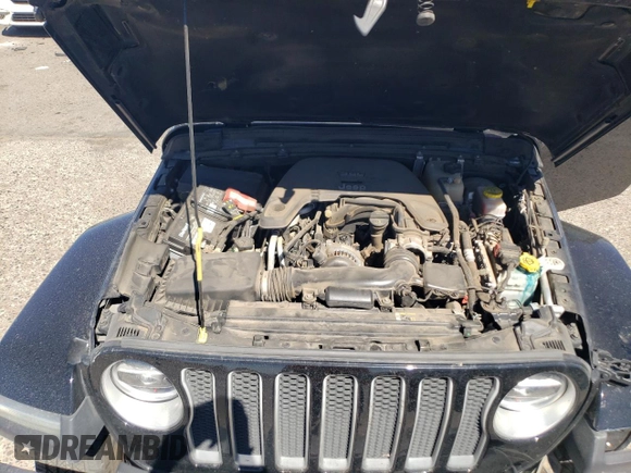 2020 Jeep Wrangler Unlimited Sahara with VIN 1C4HJXEGXLW209908, listed as a Copart auction lot 49409625 with 73,352 mi miles and Salvage title. Bid and sale history available at DreamBid. Image 12.