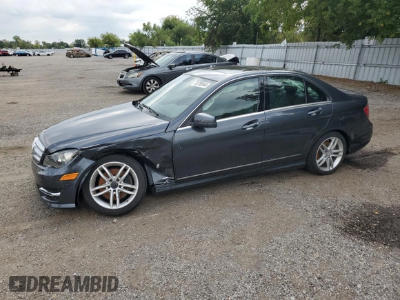 2013 Mercedes-Benz C 300 Sport with VIN WDDGF8AB5DG149017, listed as a Copart auction lot 70758944 with 99,378 mi miles and Salvage title. Bid and sale history available at DreamBid. Image 1.