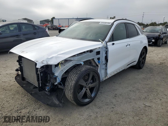 2022 Genesis GV70 2.5T with VIN KMUMADTB9NU057748, listed as a Copart auction lot 50538125 with 30,387 mi miles and Salvage title. Bid and sale history available at DreamBid. Image 1.