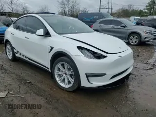 2020 Tesla Model Y Long Range with VIN 5YJYGDEE2LF019133, listed as a Copart auction lot 51773455 with 26,122 mi miles and Salvage Title. Bid and sale history available at DreamBid. Image 11.