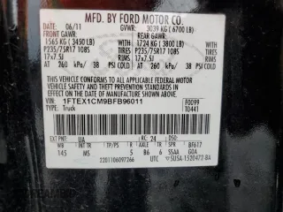2011 Ford F-150 XL с VIN 1FTEX1CM9BFB96011, выставлен на аукционе Copart как лот 59509795 с пробегом 244 012 миль миль и Списание • Salvage title. История ставок и продаж доступна на DreamBid. Изображение 12.