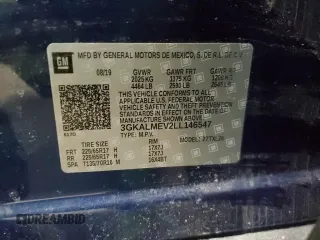 2020 GMC Terrain SLE with VIN 3GKALMEV2LL146547, listed as a Copart auction lot 47950095 with 61,623 mi miles and Non Repairable. Bid and sale history available at carsss.com. Image 13.