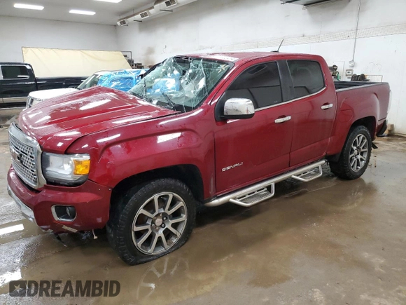 2019 GMC Canyon 4WD Denali with VIN 1GTG6EEN6K1193556, listed as a Copart auction lot 59038414 with 0 mi miles and Non Repairable. Bid and sale history available at carsss.com. Image 1.