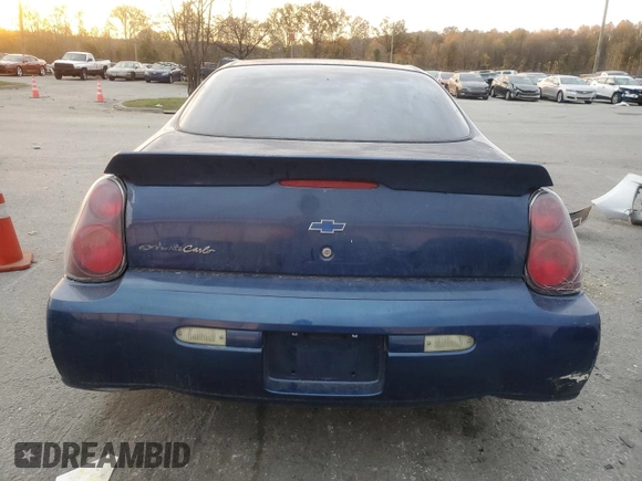 2004 Chevrolet Monte Carlo LS with VIN 2G1WW12E849393449, listed as a Copart auction lot 78383194 with 285,955 mi miles and Salvage Title. Bid and sale history available at carsss.com. Image 6.