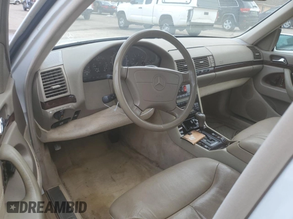 1998 Mercedes-Benz S-Class with VIN WDBGA43G3WA400616, listed as a Copart auction lot 85634654 with 226,066 mi miles and Clean Title. Bid and sale history available at carsss.com. Image 8.