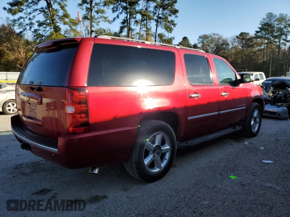 2013 Chevrolet Suburban LTZ with VIN 1GNSCKE09DR355763, listed as a Copart auction lot 87019024 with 135,748 mi miles and Salvage Title. Bid and sale history available at carsss.com. Image 3.